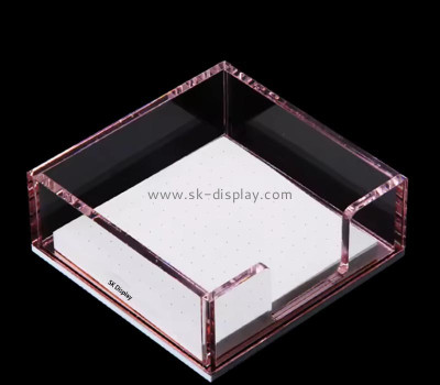Custom wholesale acrylic notepad holder tray STS-241