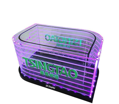 Custom wholesale acrylic LED beer ice bucket KLD-131