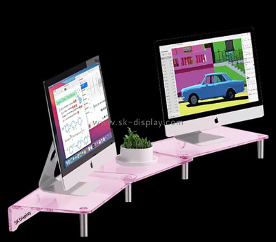 Custom wholesale acrylic adjustable length and angle monitor stand PD-294
