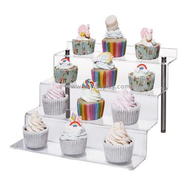 Wholesale custom acrylic 4 tiers commodity laddle shelves SOD-1145