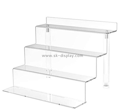 Wholesale custom acrylic 4 tiers retail laddle shelves SOD-1146