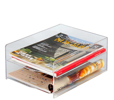 Wholesale custom acrylic 2- tier file holder BD-1223