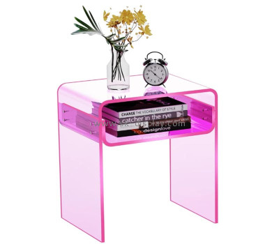 Wholesale custom acrylic end table with storage AFS-649