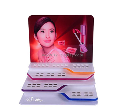 Wholesale custom acrylic 4 tiers lipgloss LED display risers KLD-146