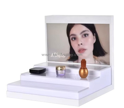 Wholesale custom acrylic 3 tiers skincare LED display props KLD-151