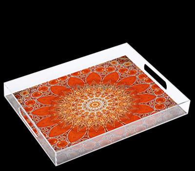 Wholesale custom acrylic UV printing serving tray STS-262