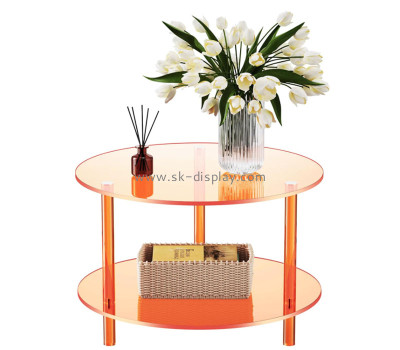 Wholesale custom acrylic round coffee table for living room AFS-664