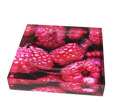 Wholesale custom acrylic block UV printing sweet dish CA-170