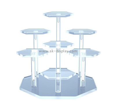 Wholesale custom acrylic 7-tier perfume display riser CO-832