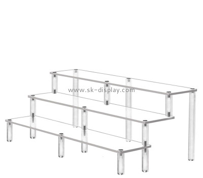 Wholesale custom acrylic 3-tier skincare display risers CO-834