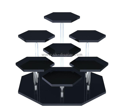 Wholesale custom acrylic 7-tier skincare display riser CO-833