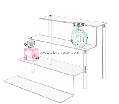 Wholesale custom acrylic 4-tier perfume riser display shelf CO-835
