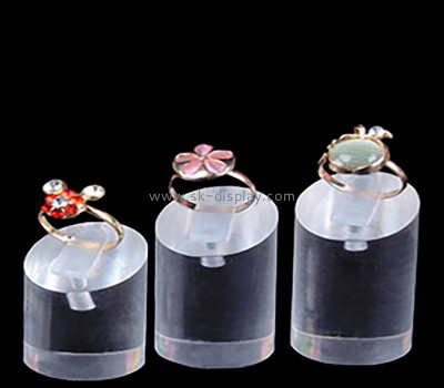 Wholesale custom acrylic round display blocks for jewelry ring JD-291