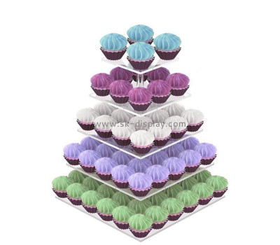 Wholesale custom acrylic 5-tier cupcake display stand FD-534