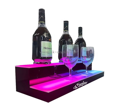 Wholesale custom acrylic KTV luminous wine display rack KLD-157