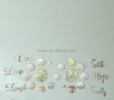 Wholesale custom acrylic family wall decor mirror stickers MA-181