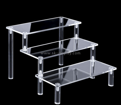 Wholesale custom acrylic 3-tiers sneaker display risers SSD-095