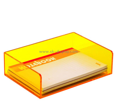 Wholesale custom plexiglass horizontal notebook holder BD-1236