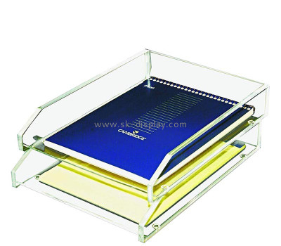 Wholesale custom plexiglass stackable notebook holder BD-1238