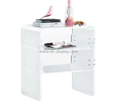 Custom acrylic 3-tier bedside table AFS-667