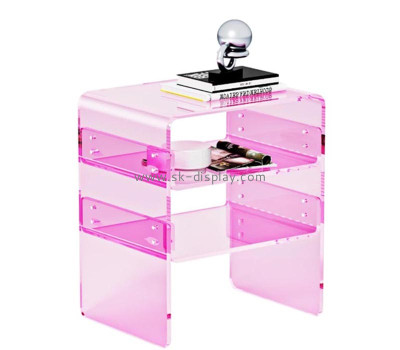 Custom acrylic 3-tier sofa end side table AFS-671