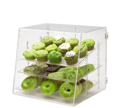 Custom acrylic 3 tiers bread cupcake display case FD-544
