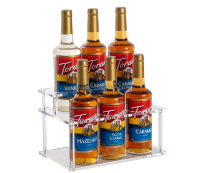 Custom acrylic syrup bottle holder stand WD-274