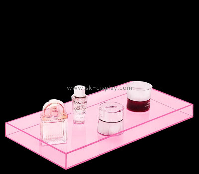 Custom acrylic skincare makeup organizer tray STS-283