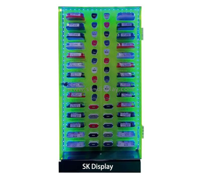 Wholesale custom acrylic phone accessories LED display cabinet LDD-146