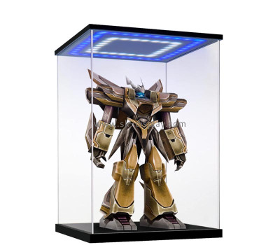 Wholesale custom acrylic LED showcase with black base and lid LDD-156