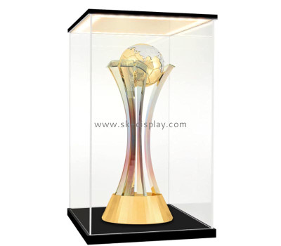 Wholesale custom acrylic LED display case with black base and lid LDD-158