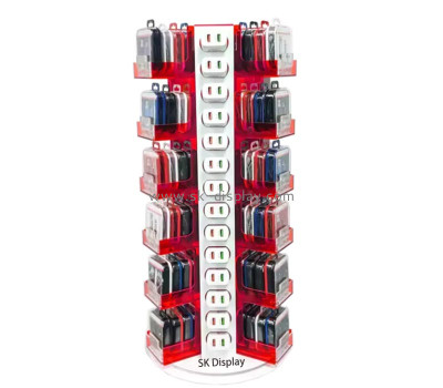 Wholesale custom acrylic phone charger LED display stand holder LDD-149