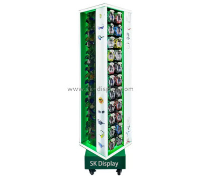 Wholesale custom acrylic rotating USB cable LED display cabinet LDD-151
