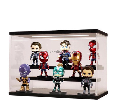 Wholesale custom acrylic figures display case with light LDD-161