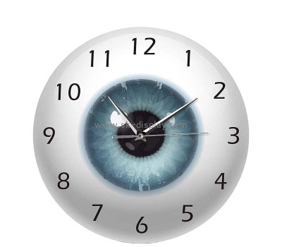 Custom acrylic wall eyeball decor clock panels SOD-1170