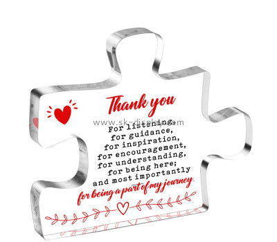 Custom acrylic thank you sign AB-382