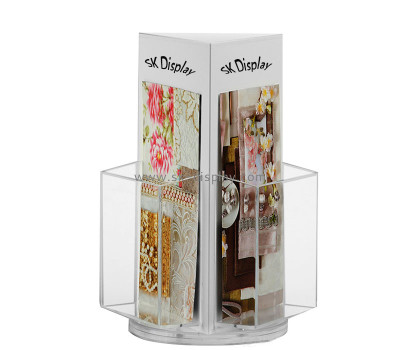 Custom acrylic countertop rotating pamphlet holders BD-1245