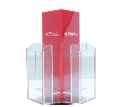 Custom acrylic 3 sided rotating pamphlet holders BD-1244
