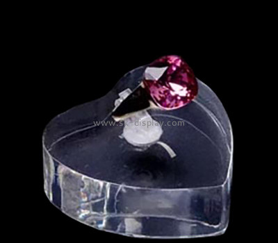 Custom superior quality acrylic wedding ring display block JD-311