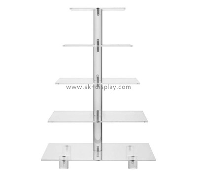 Custom acrylic 5 tiers pastry display rack for party FD-545