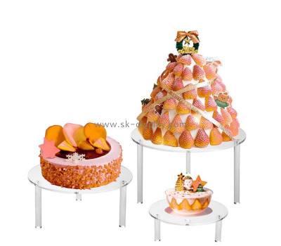Custom acrylic cake holder for wedding FD-547