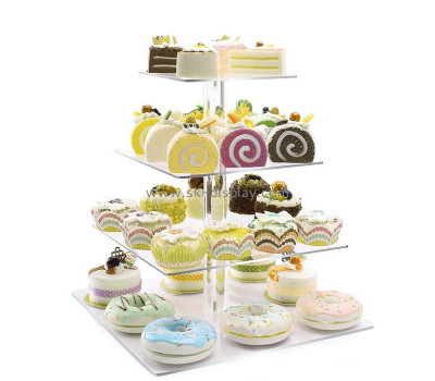 Custom acrylic 4 tiers dessert display stand for party FD-550