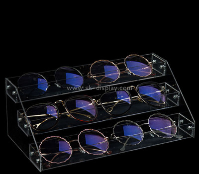 Custom acrylic 3 tiers sunglasses display holder GD-161
