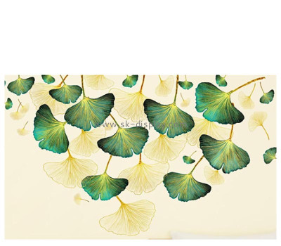 Custom acrylic DIY leaves wall mirror stickers MA-198