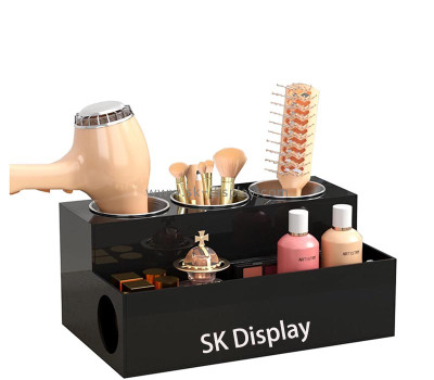 Custom acrylic hairdryer lotion makeup stand holder SOD-1174