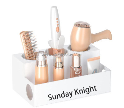 Custom acrylic bathroom hair care beauty organizer SOD-1177