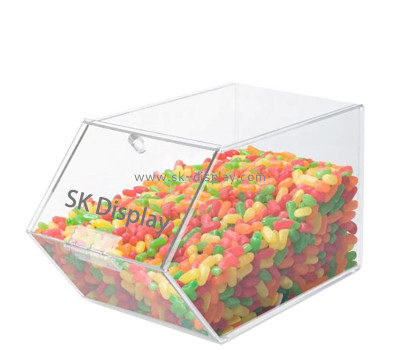 Custom acrylic retail shop candy display storage box DBS-1352