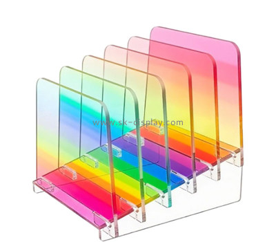 Custom acrylic 5 sections file sorter stand BD-1258