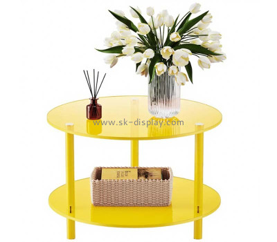 Custom acrylic modern commercial spaces round coffee table AFS-685