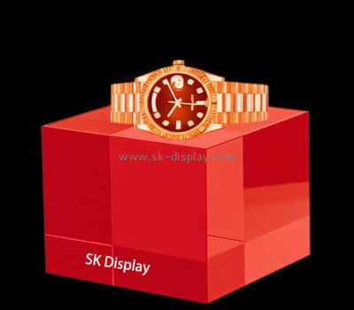 Custom acrylic luxury boutiques display pedestal for watch JD-319
